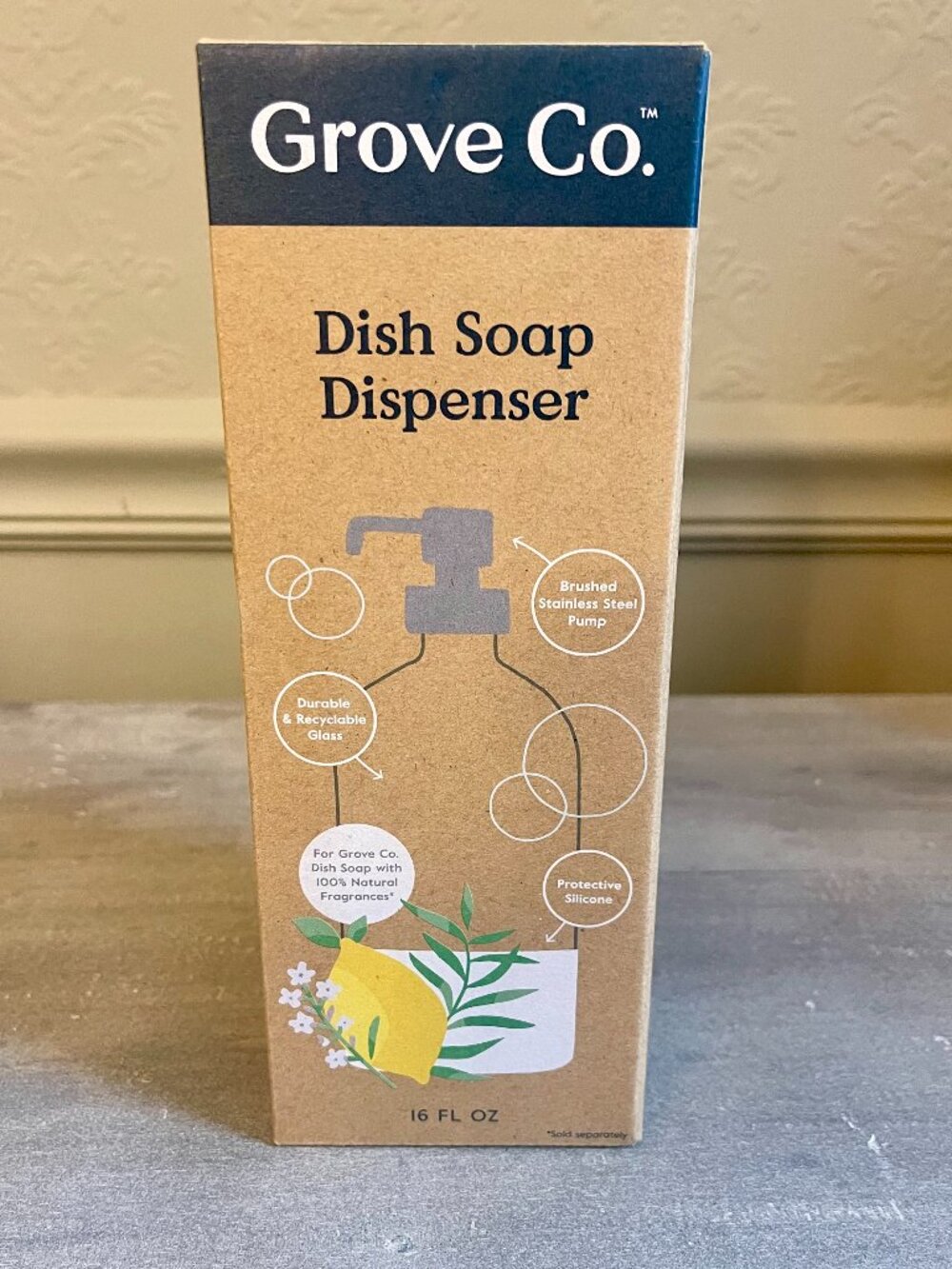 Grove Co. Dish Soap Dispenser NIB